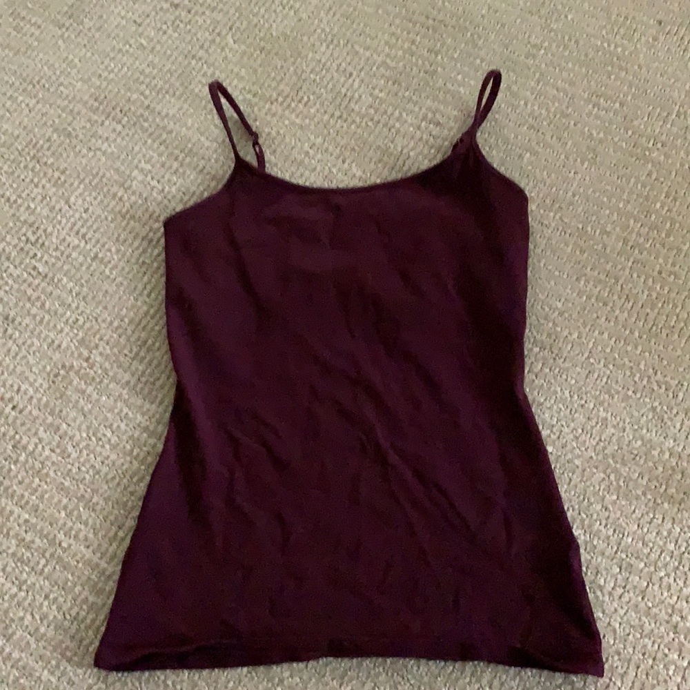 Express cami with shelf bra size s maroon